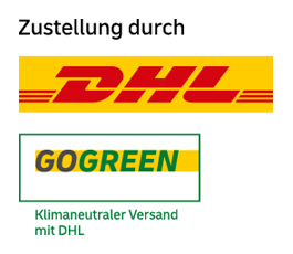 Versand mit DHL GOGREEN und der deutschen Post